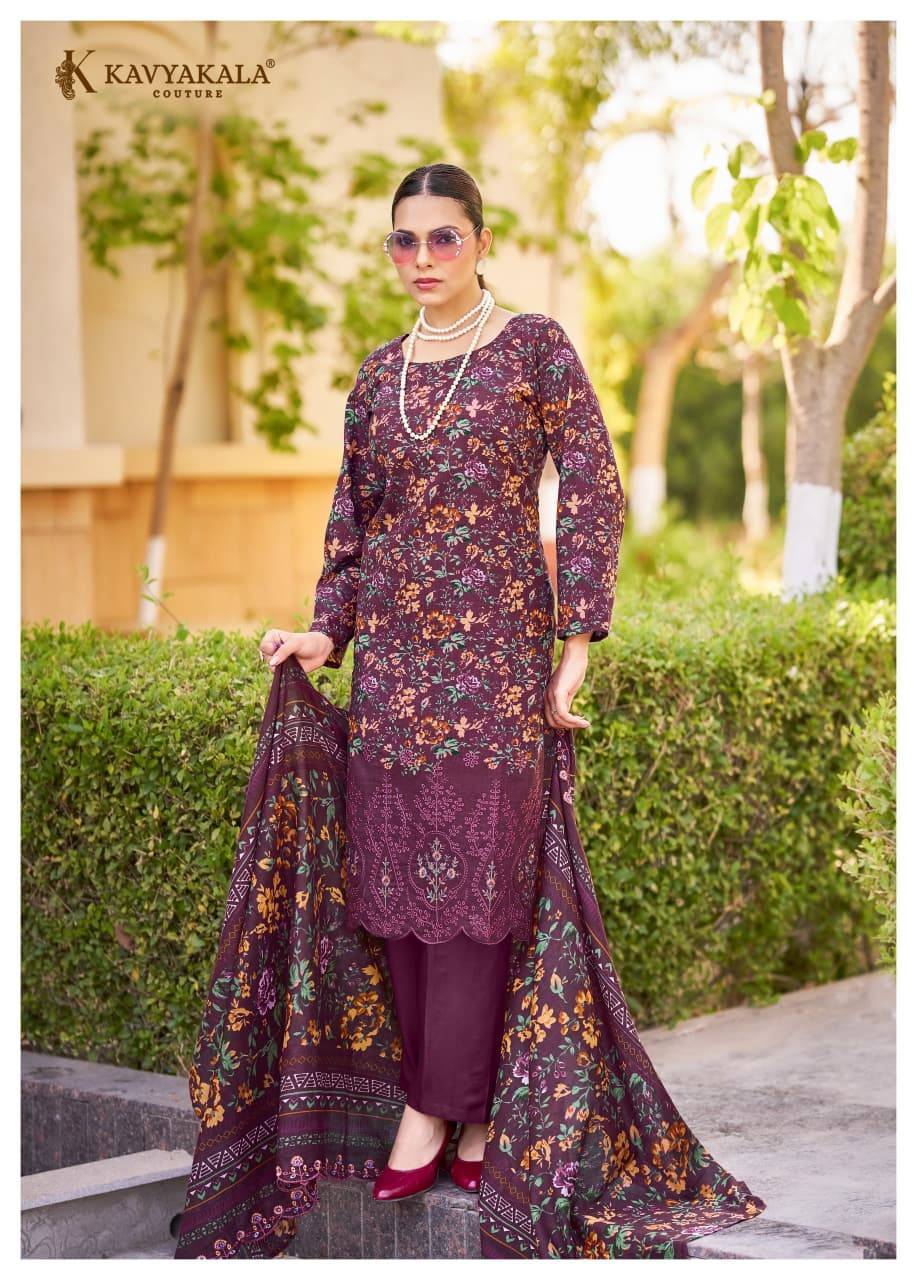 SATRANGI by KAVYA‎‎ KALA Couture 1001 to 1006 Series Indian Traditional casual wear Pakistani Lawn Cotton dresses At Wholesale Price
